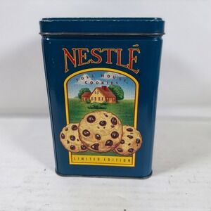 Vintage Nestle Toll House Cookies Limited Edition Collectible Tin Blue Teal